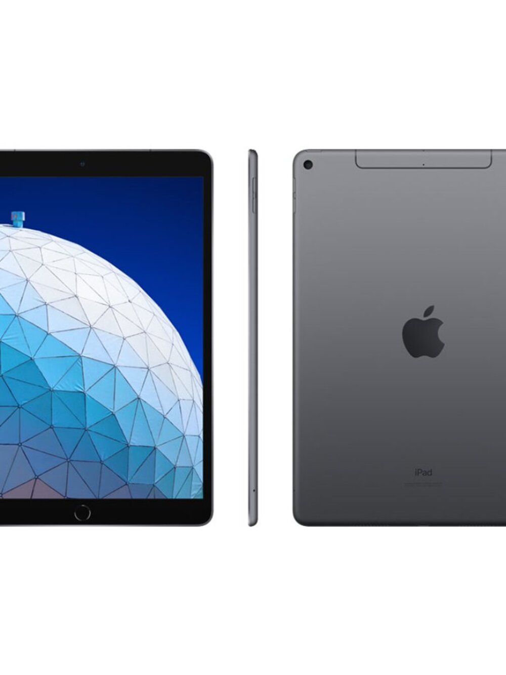 Apple iPad Air3 Wi‑Fi + Cellular  Space Gray 64GB. Slim Light Blue Case Included